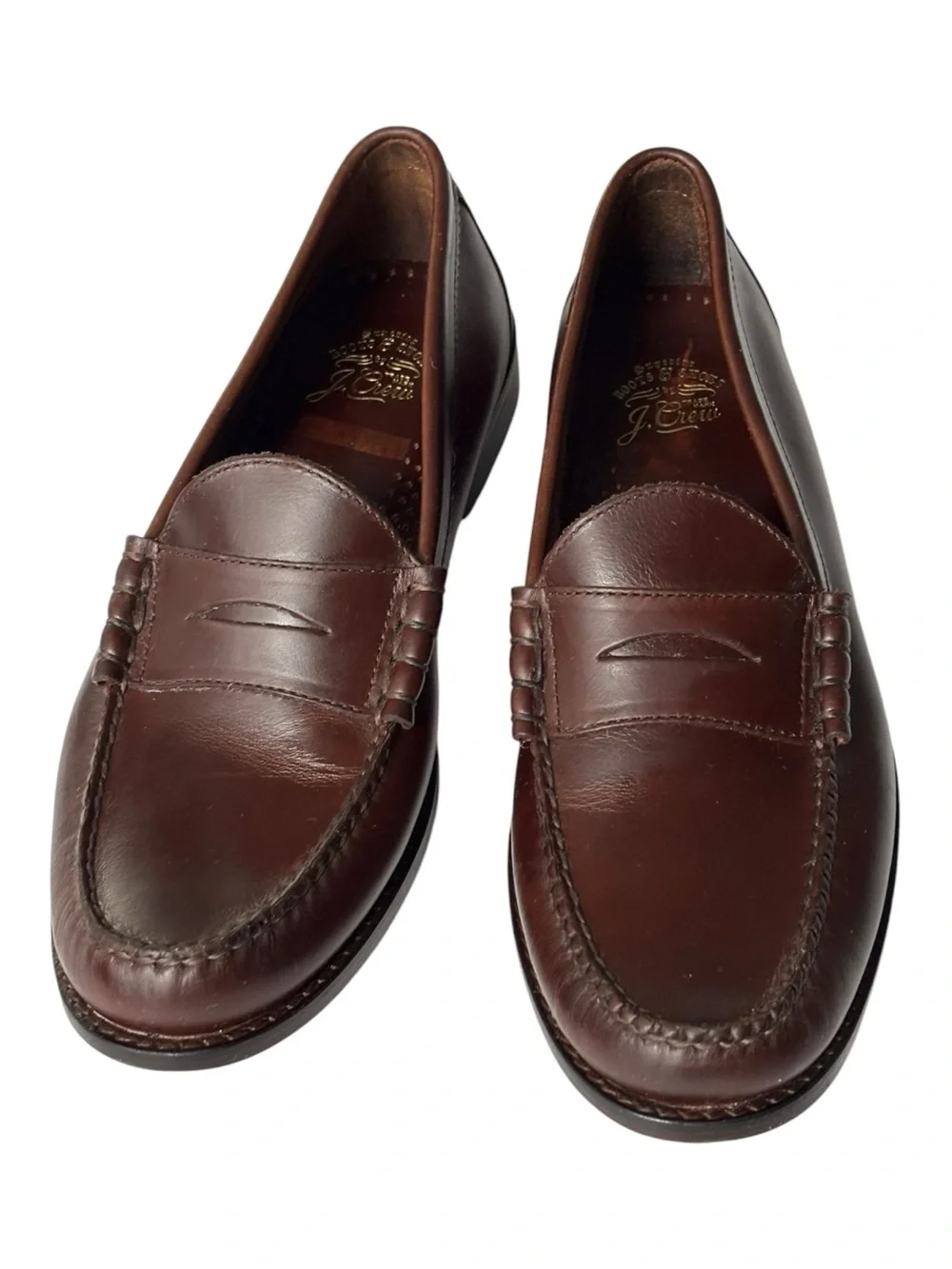 J. Crew Camden Leather Loafer w/ leather soles in Whiskey SP 2025 BJ009 |size 10